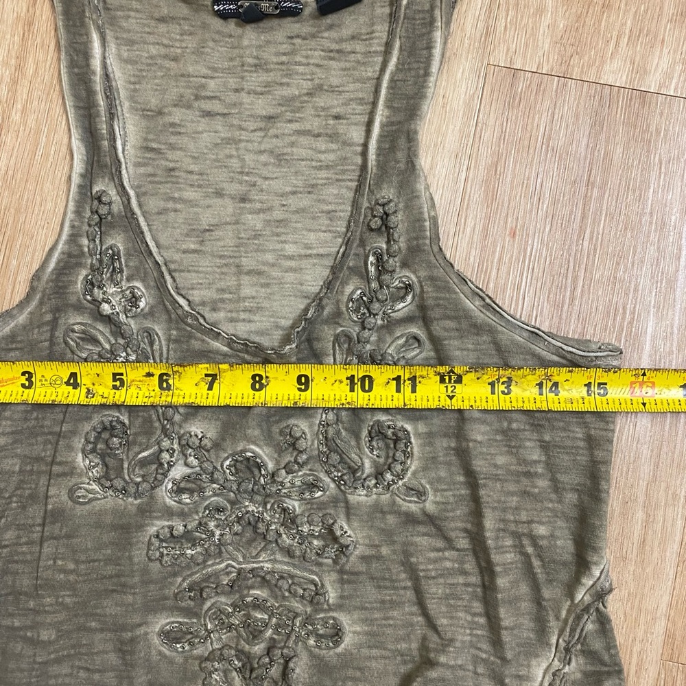 Miss Me Olive Embellished Racerback Tank Dress - Picture 5 of 5